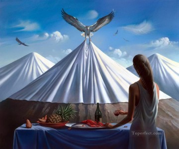  contemporary Painting - modern contemporary 33 surrealism eagles